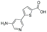 5-(5-AMINOPYRIDIN-3-YL)THIOPHENE-2-CARBOXYLIC ACID Struktur