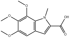 5,6,7-TRIMETHOXY-1-METHYL-1H-INDOLE-2-CARBOXYLIC ACID Struktur