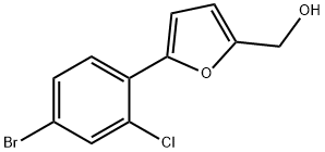 [5-(4-BROMO-2-CHLOROPHENYL)-2-FURYL]METHANOL Struktur