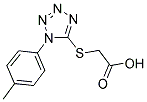 ([1-(4-METHYLPHENYL)-1H-TETRAZOL-5-YL]THIO)ACETIC ACID Struktur