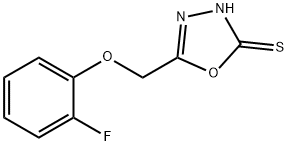 5-[(2-FLUOROPHENOXY)METHYL]-1,3,4-OXADIAZOLE-2-THIOL Struktur