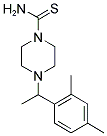 4-[1-(2,4-DIMETHYLPHENYL)ETHYL]PIPERAZINE-1-CARBOTHIOAMIDE Struktur