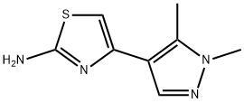 4-(1,5-DIMETHYL-1 H-PYRAZOL-4-YL)-THIAZOL-2-YLAMINE Struktur