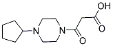 3-(4-CYCLOPENTYLPIPERAZIN-1-YL)-3-OXOPROPANOIC ACID Struktur