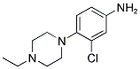 3-CHLORO-4-(4-ETHYL-PIPERAZIN-1-YL)-PHENYLAMINE Struktur