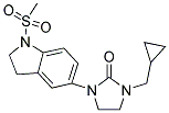 1-(CYCLOPROPYLMETHYL)-3-[1-(METHYLSULFONYL)-2,3-DIHYDRO-1H-INDOL-5-YL]IMIDAZOLIDIN-2-ONE Struktur