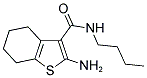 2-AMINO-4,5,6,7-TETRAHYDRO-BENZO[B]THIOPHENE-3-CARBOXYLIC ACID BUTYLAMIDE Struktur