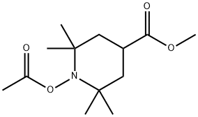 1-ACETOXY-4-METHOXYCARBONYL-2,2,6,6-TETRAMETHYLPIPERIDINE Struktur