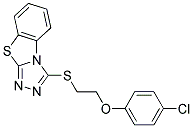 3-[2-(4-CHLORO-PHENOXY)-ETHYLSULFANYL]-BENZO[4,5]THIAZOLO[2,3-C][1,2,4]TRIAZOLE Struktur