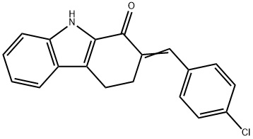 2-[(Z)-(4-CHLOROPHENYL)METHYLIDENE]-4,9-DIHYDRO-1H-CARBAZOL-1(3H)-ONE Struktur