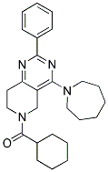 (4-AZEPAN-1-YL-2-PHENYL-7,8-DIHYDRO-5H-PYRIDO[4,3-D]PYRIMIDIN-6-YL)-CYCLOHEXYL-METHANONE Struktur