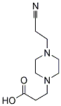 3-[4-(2-CYANO-ETHYL)-PIPERAZIN-1-YL]-PROPIONIC ACID Struktur