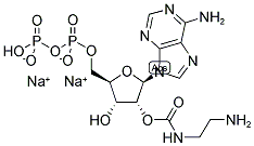 2'/3'-O-(2-AMINOETHYL-CARBAMOYL)-ADENOSINE-5'-DIPHOSPHATE, SODIUM SALT Struktur