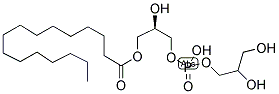 1-PALMITOYL-2-HYDROXY-SN-GLYCERO-3-PHOSPHATIDYLGLYCEROL Struktur