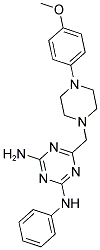 6-((4-(4-METHOXYPHENYL)PIPERAZIN-1-YL)METHYL)-N2-PHENYL-1,3,5-TRIAZINE-2,4-DIAMINE