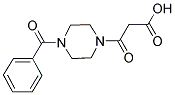 3-(4-BENZOYLPIPERAZIN-1-YL)-3-OXOPROPANOIC ACID Struktur