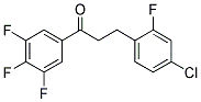 3-(4-CHLORO-2-FLUOROPHENYL)-3',4',5'-TRIFLUOROPROPIOPHENONE Struktur