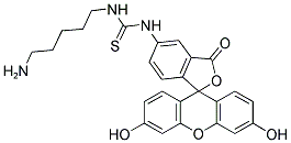 5-((5-AMINOPENTYL)THIOUREIDYL)FLUORESCEIN Struktur