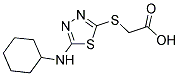 [[5-(CYCLOHEXYLAMINO)-1,3,4-THIADIAZOL-2-YL]THIO]ACETIC ACID Struktur