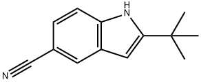 2-TERT-BUTYL-1H-INDOLE-5-CARBONITRILE Struktur