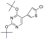 2,4-DITERT-BUTOXY-5-(5-CHLORO-3-THIENYL)PYRIMIDINE Struktur