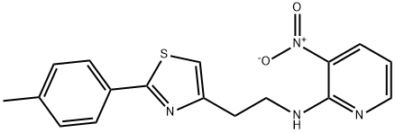 N-(2-[2-(4-METHYLPHENYL)-1,3-THIAZOL-4-YL]ETHYL)-3-NITRO-2-PYRIDINAMINE Struktur