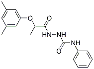 1-(2-(3,5-DIMETHYLPHENOXY)PROPANOYL)-4-PHENYLSEMICARBAZIDE Struktur