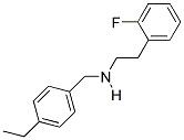 N-(4-ETHYLBENZYL)-2-(2-FLUOROPHENYL)ETHANAMINE Struktur