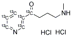 3-(4-METHYLAMINOBUTYRYL)PYRIDINE-1,2',3',4',5',6'-13C6, DIHYDROCHLORIDE Struktur