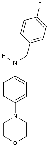 N-(4-FLUOROBENZYL)-4-MORPHOLIN-4-YLANILINE Struktur