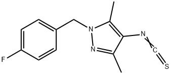 1-(4-FLUORO-BENZYL)-4-ISOTHIOCYANATO-3,5-DIMETHYL-1H-PYRAZOLE Struktur