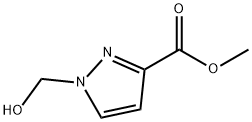 1-HYDROXYMETHYL-1H-PYRAZOLE-3-CARBOXYLIC ACID METHYL ESTER Struktur