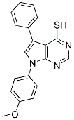 7-(4-METHOXYPHENYL)-5-PHENYL-7H-PYRROLO[2,3-D]PYRIMIDINE-4-THIOL Structure