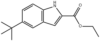 5-TERT-BUTYL-1H-INDOLE-2-CARBOXYLIC ACID ETHYL ESTER Structure