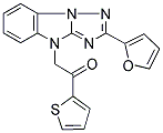 2-[2-(2-FURYL)-4H-[1,2,4]TRIAZOLO[1,5-A]BENZIMIDAZOL-4-YL]-1-THIEN-2-YLETHANONE Struktur