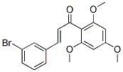 3-BROMO-2',4',6'-TRIMETHOXY CHALCONE Struktur