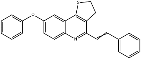 8-PHENOXY-4-[(E)-2-PHENYLETHENYL]-2,3-DIHYDROTHIENO[3,2-C]QUINOLINE Struktur