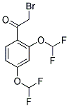 1-(2,4-BIS-DIFLUOROMETHOXY-PHENYL)-2-BROMO-ETHANONE Struktur