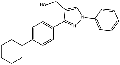 [3-(4-CYCLOHEXYLPHENYL)-1-PHENYL-1H-PYRAZOL-4-YL]METHANOL Struktur