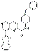 8-BENZOFURAN-2-YL-[1,6]NAPHTHYRIDINE-2-CARBOXYLIC ACID (1-BENZYL-PIPERIDIN-4-YL)-AMIDE Struktur