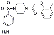 4-((4-[(2-METHYLPHENOXY)ACETYL]PIPERAZIN-1-YL)SULFONYL)ANILINE Struktur