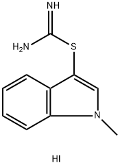 1-METHYL-1H-INDOL-3-YL IMIDOTHIOCARBAMATE HYDROIODIDE Struktur