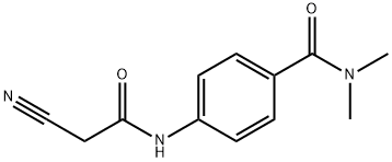 4-[(CYANOACETYL)AMINO]-N,N-DIMETHYLBENZAMIDE Struktur