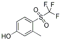 3-METHYL-4-(TRIFLUOROMETHYLSULFONYL)PHENOL Struktur