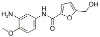 5-HYDROXYMETHYL-FURAN-2-CARBOXYLIC ACID (3-AMINO-4-METHOXY-PHENYL)-AMIDE Struktur