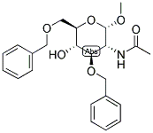 METHYL 2-ACETAMIDO-2-DEOXY-3,6-DI-O-BENZYL-A-D-GLUCOPYRANOSIDE Struktur