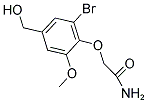 2-[2-BROMO-4-(HYDROXYMETHYL)-6-METHOXYPHENOXY]ACETAMIDE Struktur