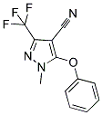 1-METHYL-5-PHENOXY-3-(TRIFLUOROMETHYL)-1H-PYRAZOLE-4-CARBONITRILE Struktur