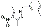 3,5-DIMETHYL-1-(3-METHYL-BENZYL)-4-NITRO-1H-PYRAZOLE Struktur