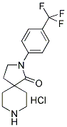 2-(4-(TRIFLUOROMETHYL)PHENYL)-2,8-DIAZASPIRO[4.5]DECAN-1-ONE HYDROCHLORIDE Struktur